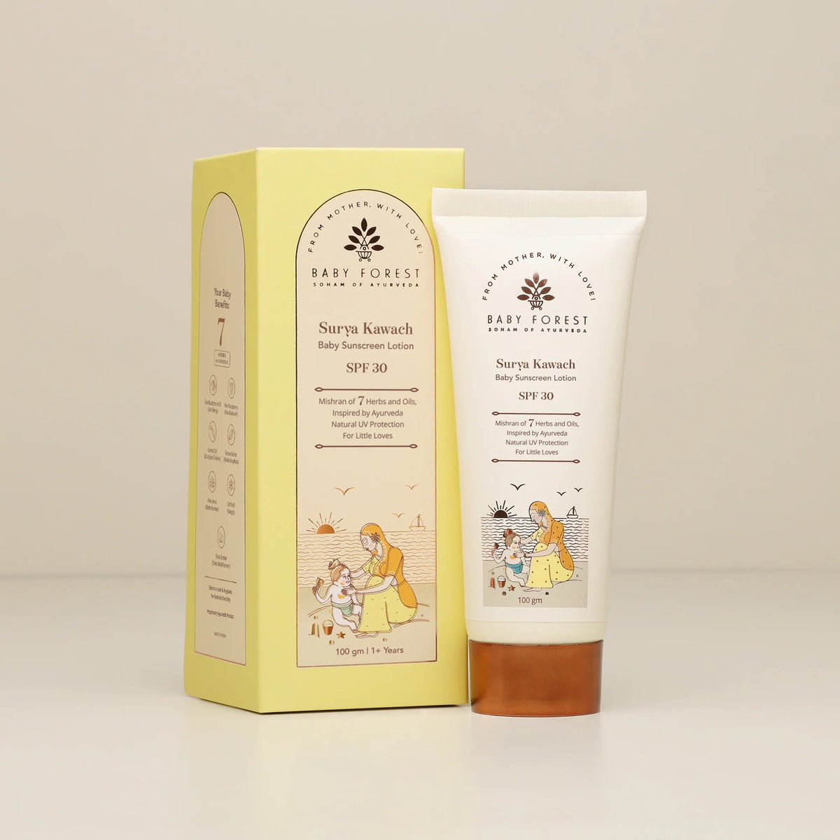 Baby Forest Surya Kawach SPF 30 Baby Sunscreen Lotion – 100 g