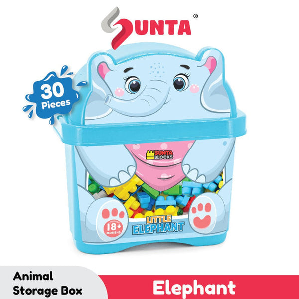 Sunta Building Blocks Animal Storage Box - 30 Pcs