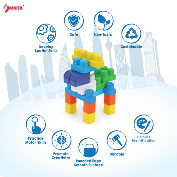 Sunta Building Blocks Animal Storage Box - 30 Pcs