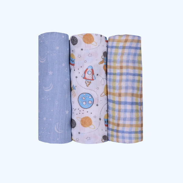 Abracadabra Swaddles (Set Of 3) - Rocketman