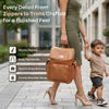 R For Rabbit Caramello Bold Neo Diaper Bag, Matte Finish Vegan Leather