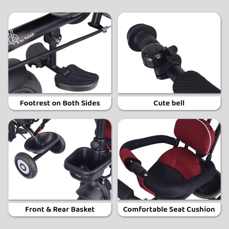R For Rabbit Tiny Toes T40 Ace Tricycle 360 Rotatable Seat