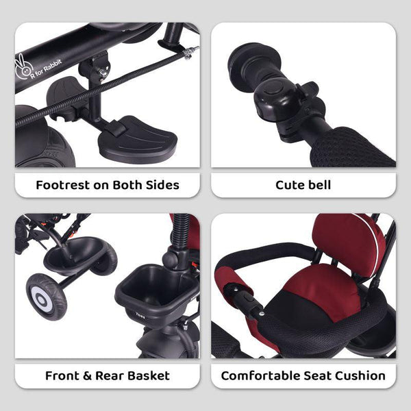 R For Rabbit Tiny Toes T40 Ace Tricycle 360 Rotatable Seat