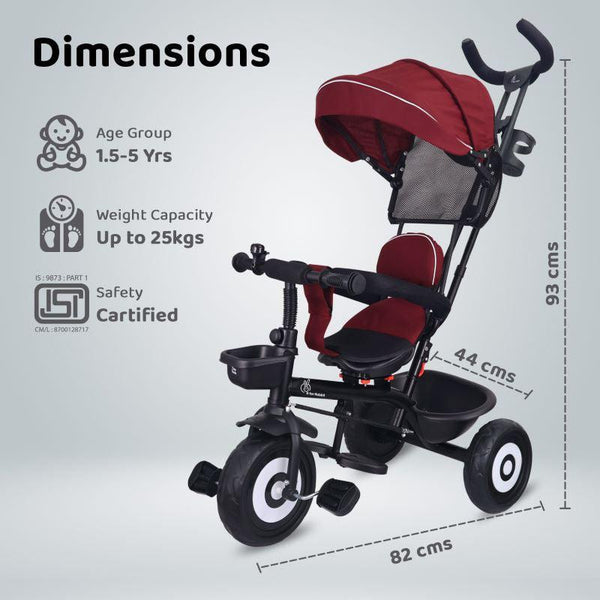 R For Rabbit Tiny Toes T40 Ace Tricycle 360 Rotatable Seat