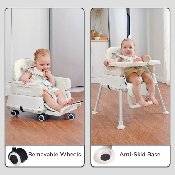 R for Rabbit High Chair - Truffle Beige