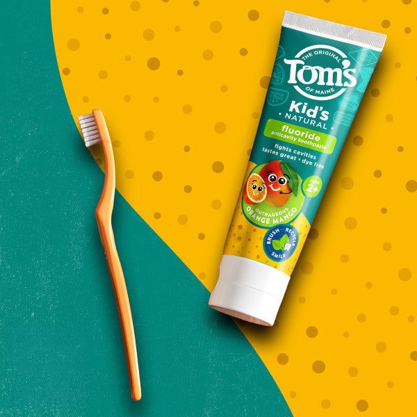 Tom's Outrageous Kids Fluoride Natural Toothpaste - Orange Mango