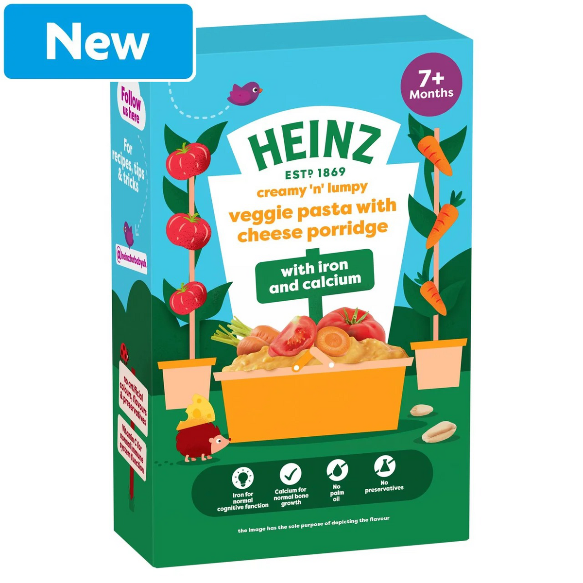 Heinz Veggie Pasta with Cheese Porridge Baby Food – 7+ Months, 200g