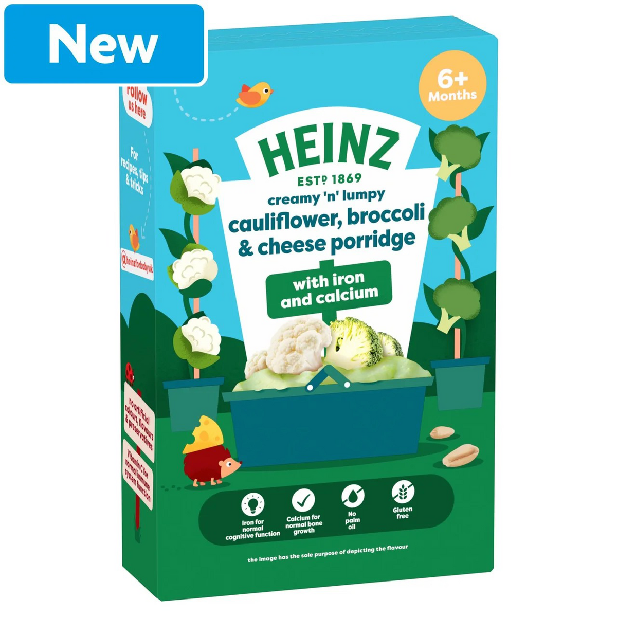 Heinz Cauliflower Broccoli & Cheese Porridge Baby Food – 6+ Months, 125g