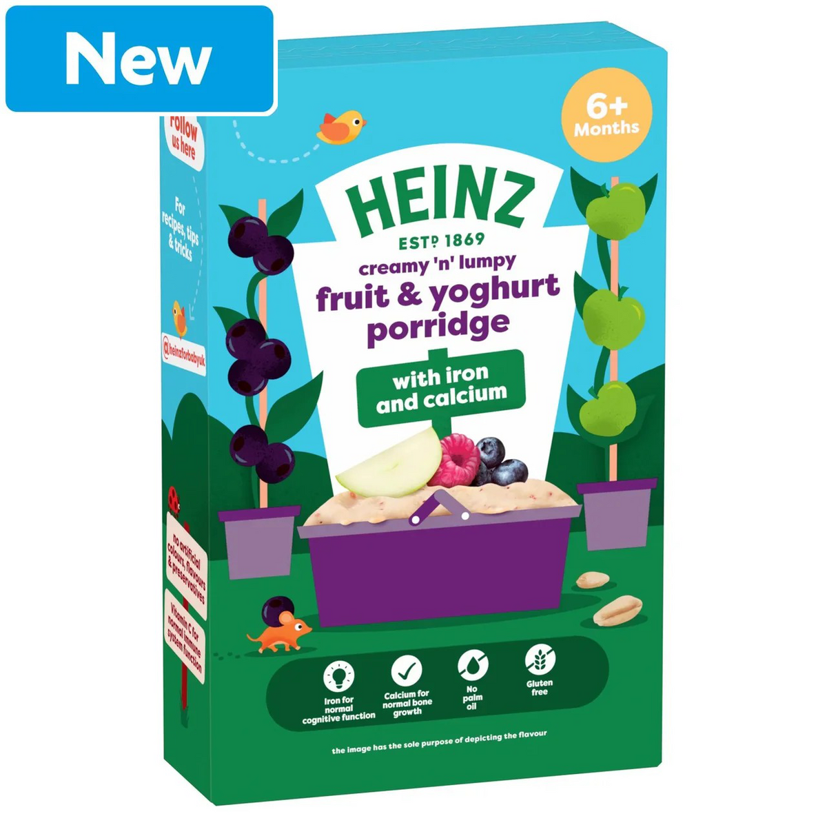 Heinz Fruit & Yoghurt Porridge Baby Food – 7+ Months, 120g