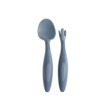 b.box Toddler Cutlery Spoon & Fork Set of 2 Ocean Breeze Blue