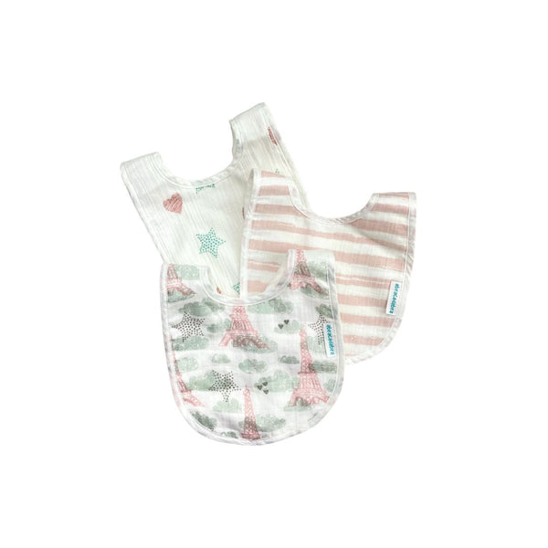 Abracadabra Muslin Bibs - Eiffel Tower