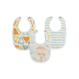 Abracadabra Hot Air Balloon Cotton Muslin Bibs – Pack of 3