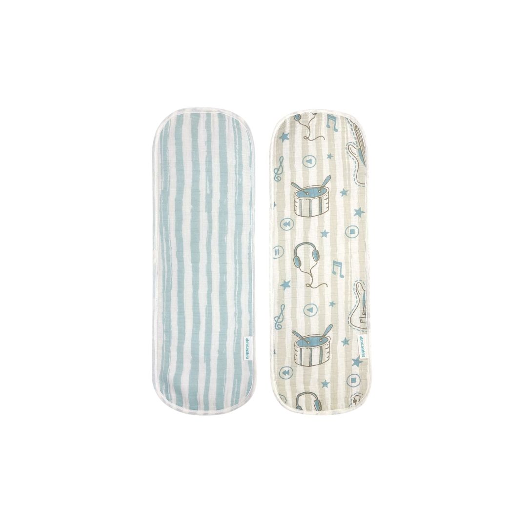 Abracadabra Muslin Burp Pad - Rockstar