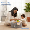 Hopop Baby Diaper Caddy Organizer with Compartments & Carry Handles One Size – Beige
