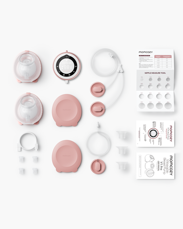 Momcozy - V1 Pro Wearable Breast Pump Red