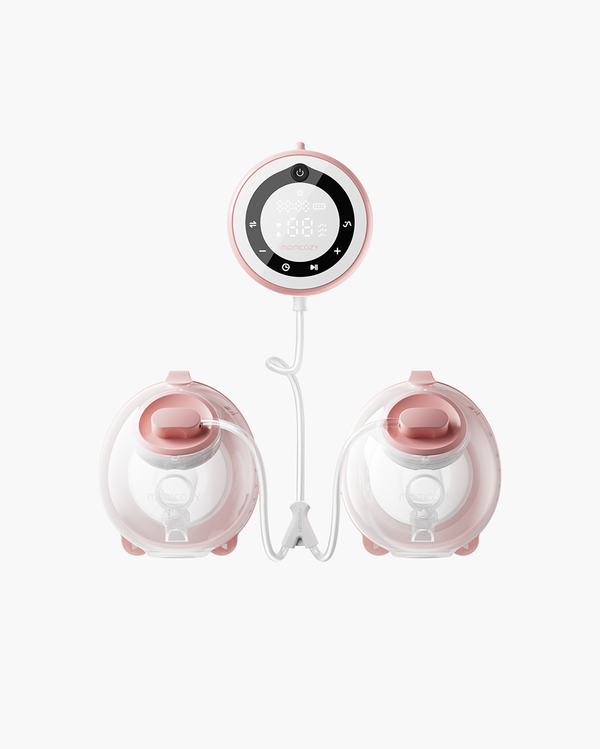 Momcozy V1 Pro Double Hospital-Strength Wearable Breast Pump - Red