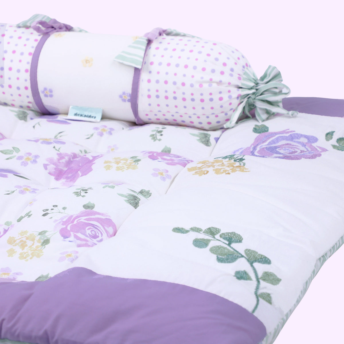 Abracadabra Baby Gadda Set with 2 Bolsters – Villandry Purple