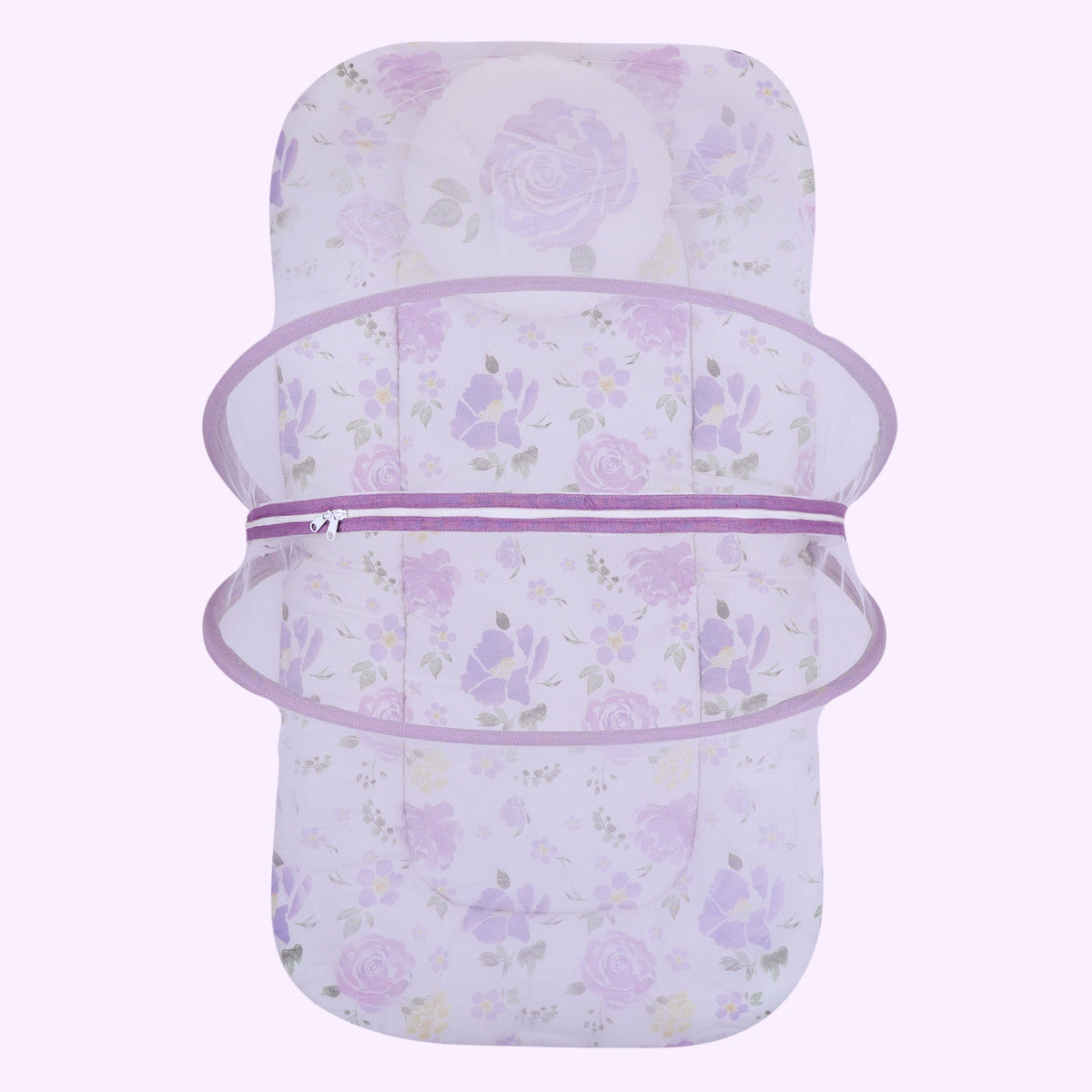 Abracadabra Baby Gadda Set with Mosquito Net & Pillow – Villandry Purple