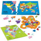 Mapology World & India ImagiMake With Flags and Capitals
