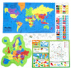 Mapology World & India ImagiMake With Flags and Capitals