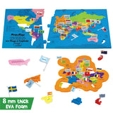Mapology World & India ImagiMake With Flags and Capitals