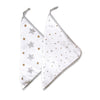 Masilo Organic Muslin Washcloths (Set of 2) - Sleepy Star