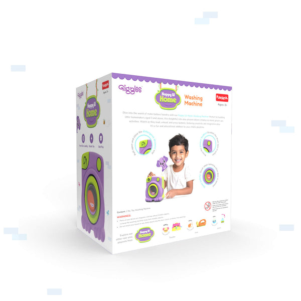 Giggles Happy Lil Home Washing Machine Pretend Play Toy 3Y+ – Multicolor