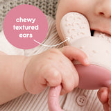 B Box Chill Plus Fill Bunny Teether - Blush Pink