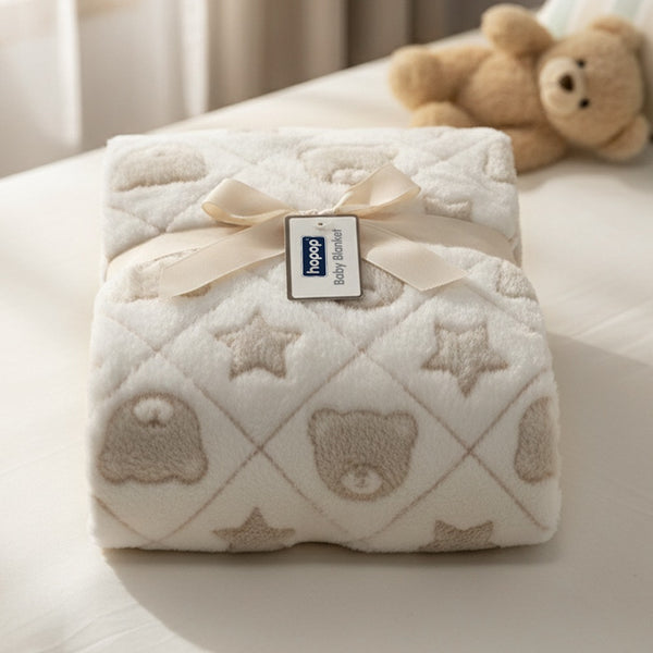 Hopop Ultra Soft AC Fleece Baby Blanket for Newborns & Infants - Assorted