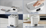 Hopop 2-in-1 Baby Bottle Sterilizer & Dryer 36.5 x 18 x 18 cm White