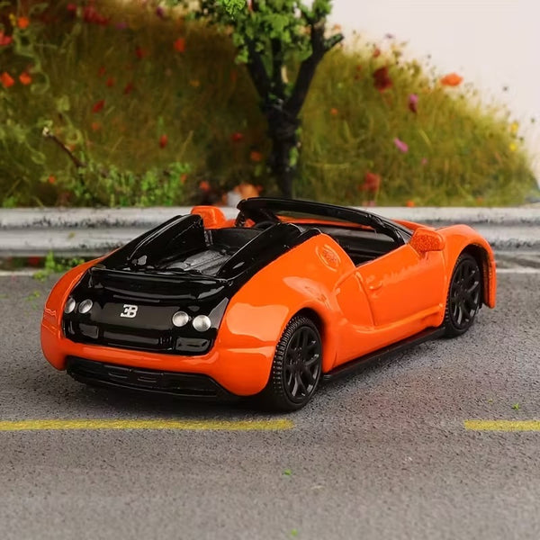 Bburago Bugatti Veyron 16.4 Grand Sport Vitesse 1:64 Die-Cast Car – Orange