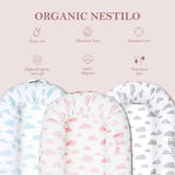 Masilo Organic Nestilo Baby Nest Baby 0–8M – Chevron Grey