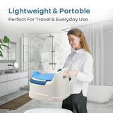 R For Rabbit Tiny Tots Dino Potty Training Toilet Seat - White Blue