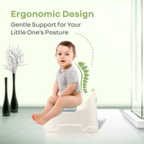 R For Rabbit Tiny Tots Dino Potty Training Toilet Seat - White Green