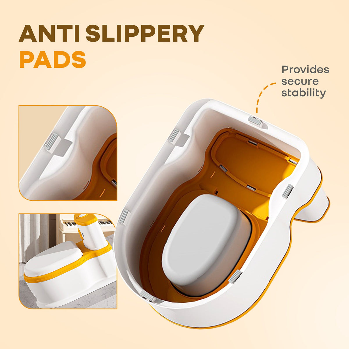 R For Rabbit Little Grownup Pixie Potty Training Seat - White Orange