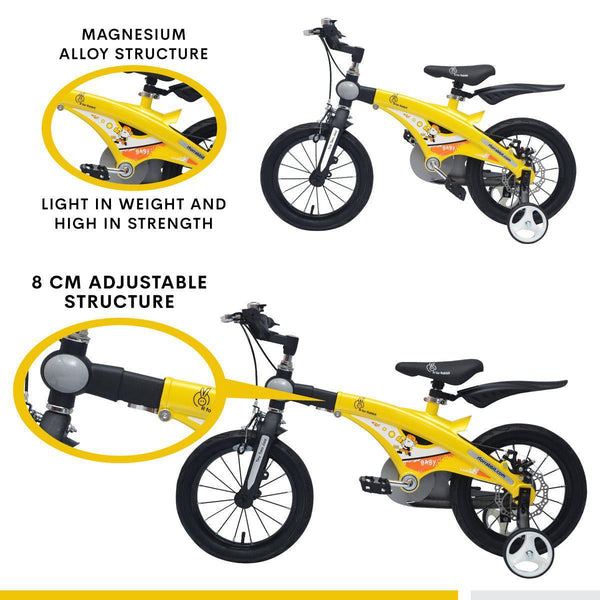 R For Rabbit Bicycle Tiny Toes Jazz 14 Inch Yellow