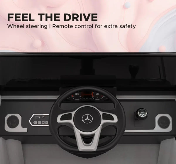 EMotorad Formula Fun Mercedes Benz G-Wagon Ride-On Car - White