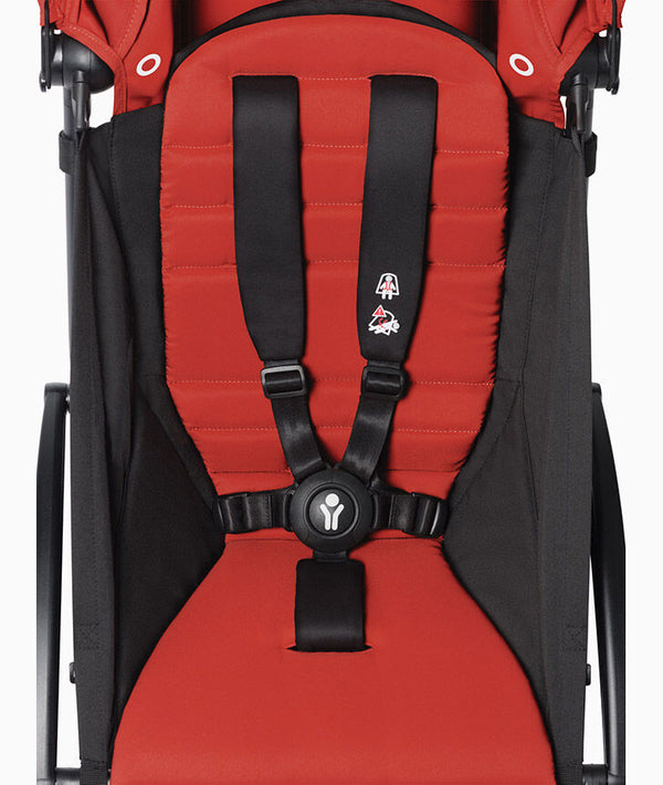 Babyzen Stroller YOYO² with 6+ Color Pack - Black Frame - Red