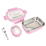 Youp Stainless Steel Kids Lunch Box - Pink