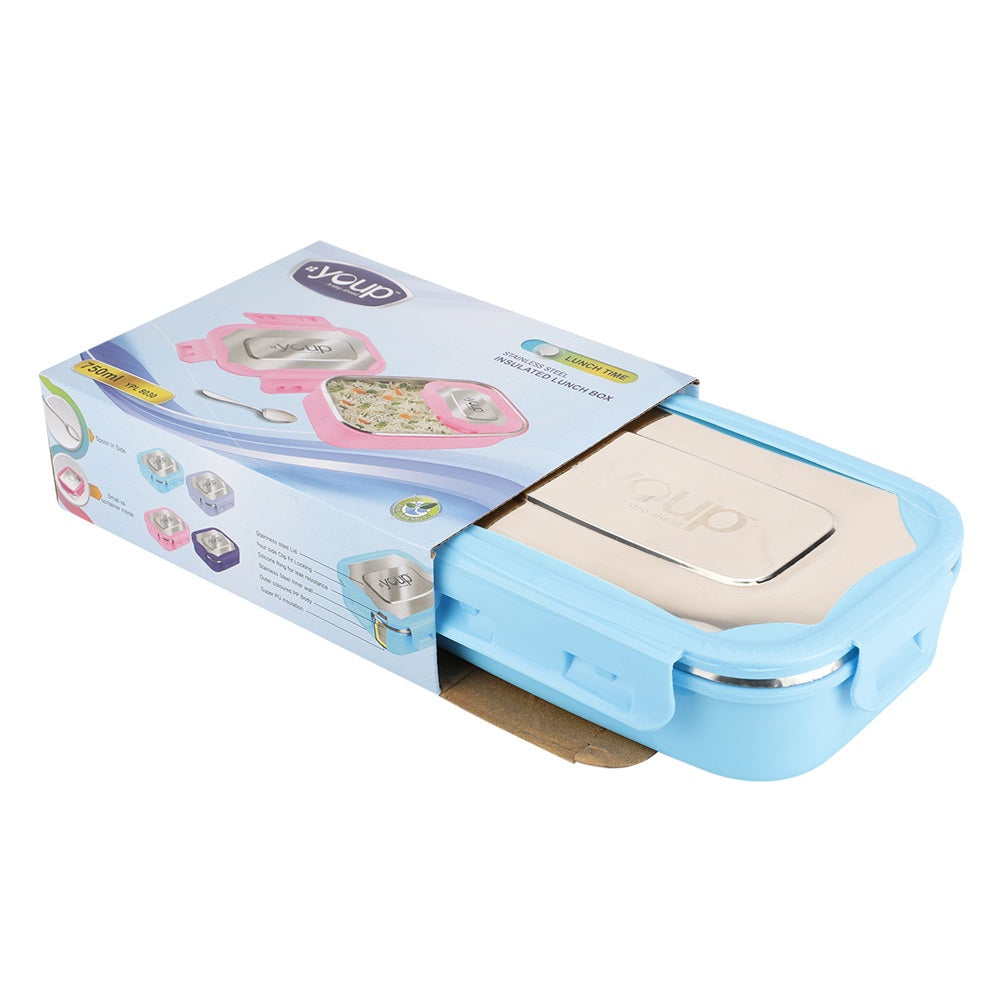 Youp Stainless Steel Kids Lunch Box - Blue