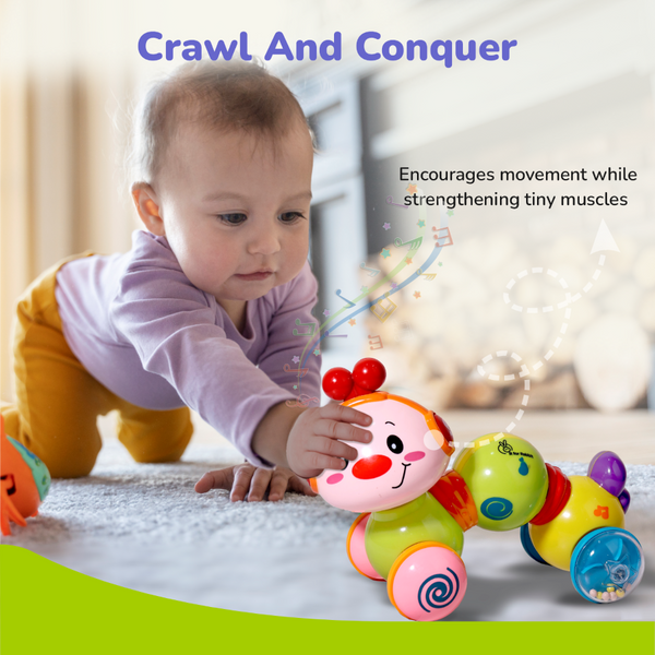R For Rabbit Orapple Wiggle Colorful Musical Push Toy