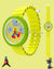 Spiky Round Analog Watch for Kids Boys and Girls EVA42 - Yellow