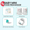 Budds Buddy 4 in 1 Baby Mini Food Processor With Steamer and Blender