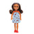 Barbie Chelsea Doll, Small Doll Blue Dress With Brown Hair & Green Eyes