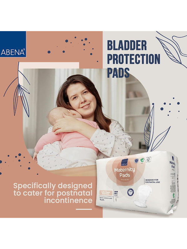 Abena Maternity Pads for Postpartum Care – Pack of 15