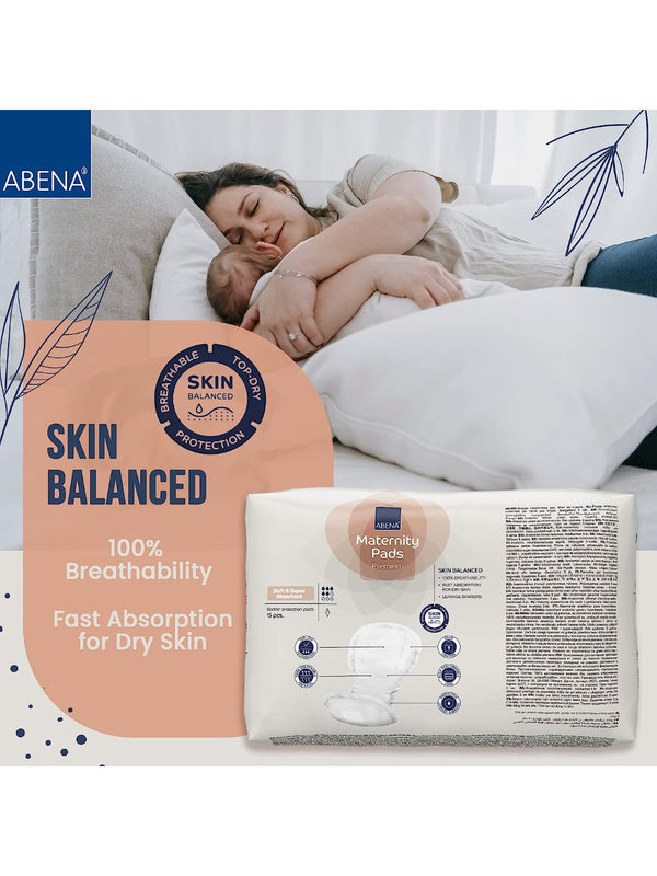 Abena Maternity Pads for Postpartum Care – Pack of 15