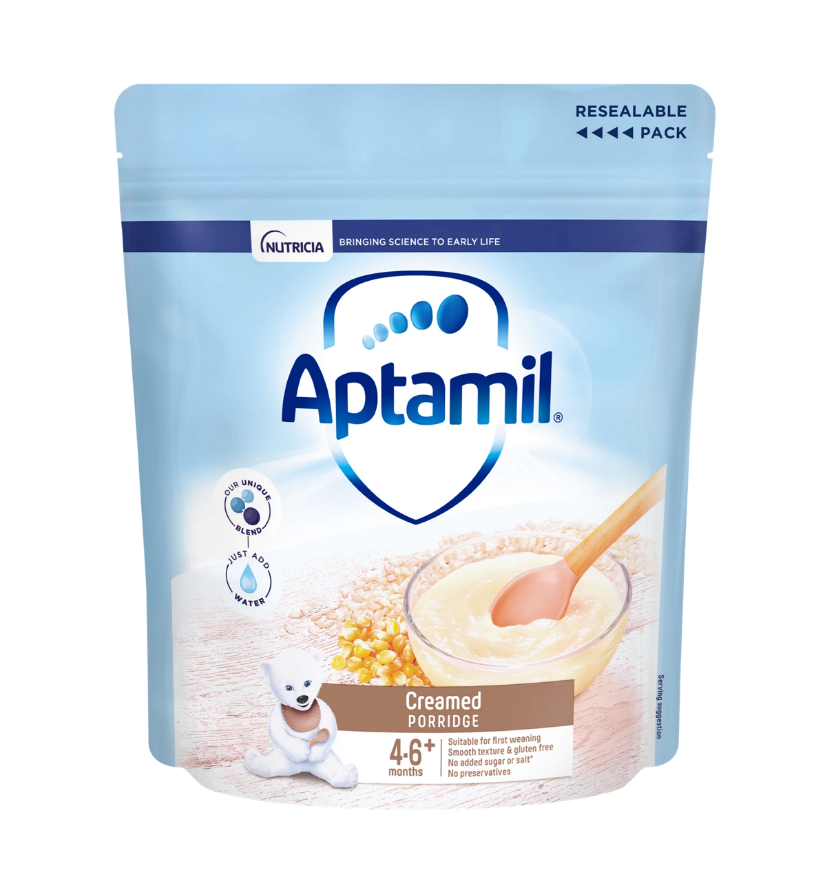 Aptamil Creamed Porridge Baby Cereal – 4–6+ Months, 125g
