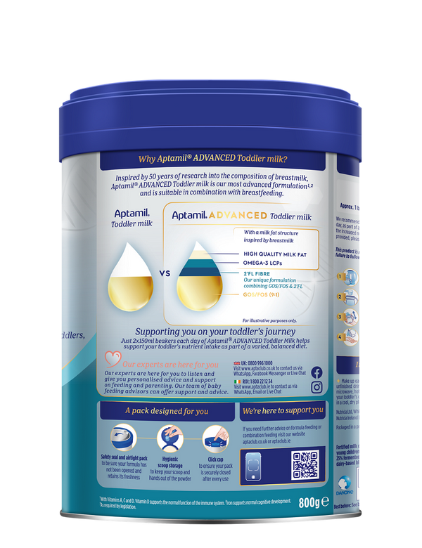 Aptamil Advanced Toddler Milk – 1–3 Years, 800g