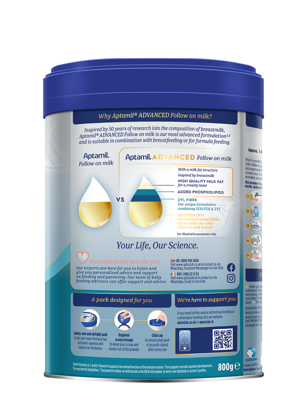 Aptamil Advanced Follow On Milk – 6–12 Months, 800g