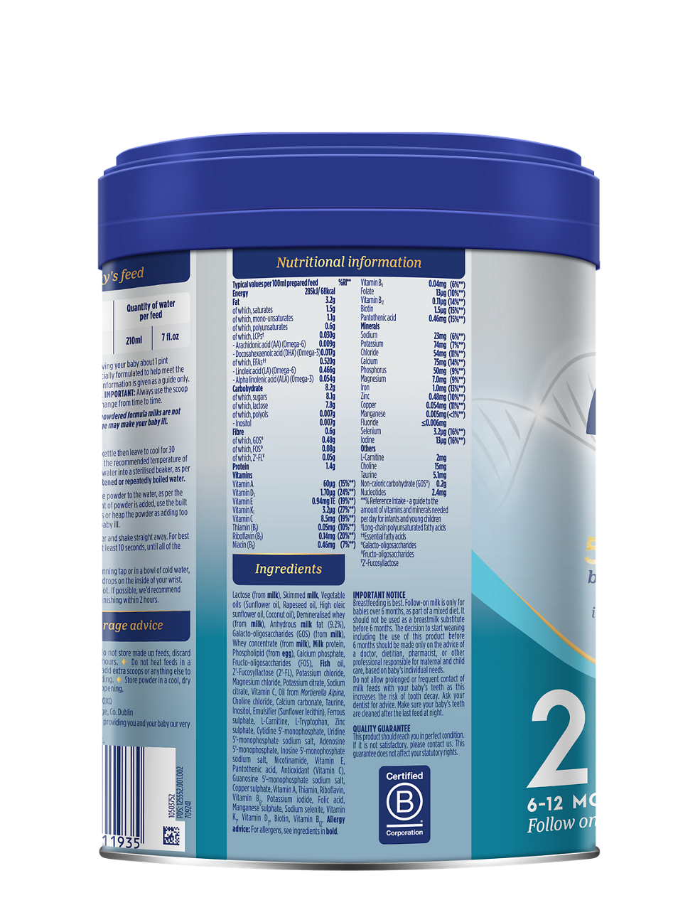 Aptamil Advanced Follow On Milk – 6–12 Months, 800g
